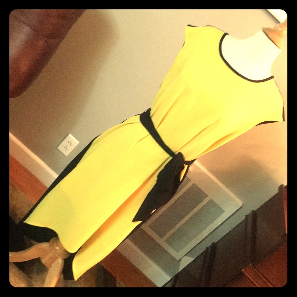 Yellow/black New York & Company dress